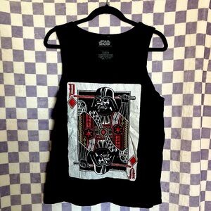3 for 20!!! 🛍️ Star Wars - Darth Vader Playing Card Tank Top - M